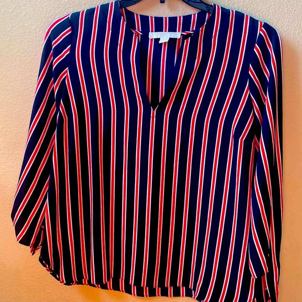 Beautiful Michael Kors blue and red dress shirt .